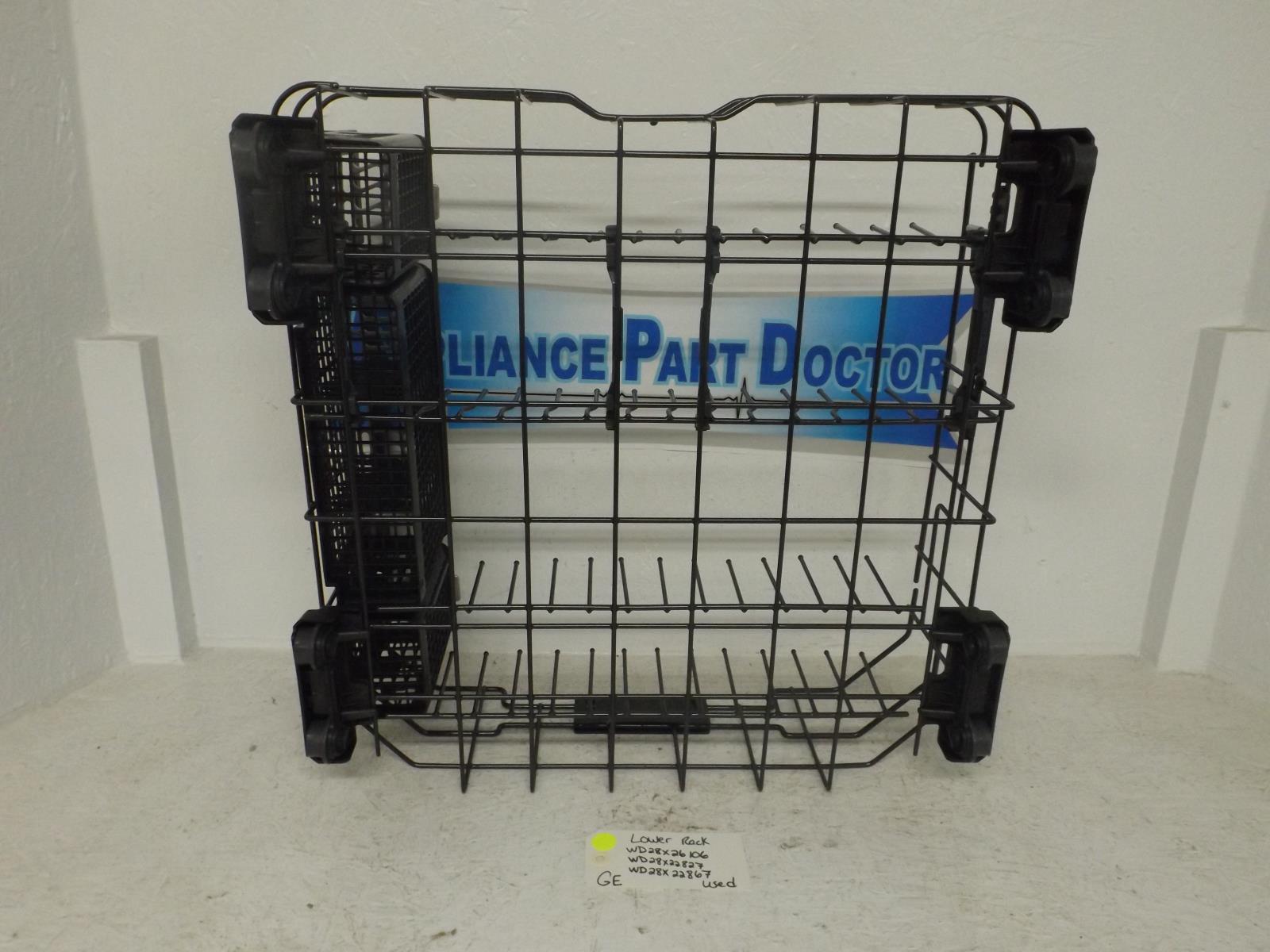 GE Dishwasher WD28X26106 WD28X22827 WD28X22867 Lower Rack Used GE Dishwasher WD28X26106 WD28X22827 WD28X22867 Lower Rack Used
